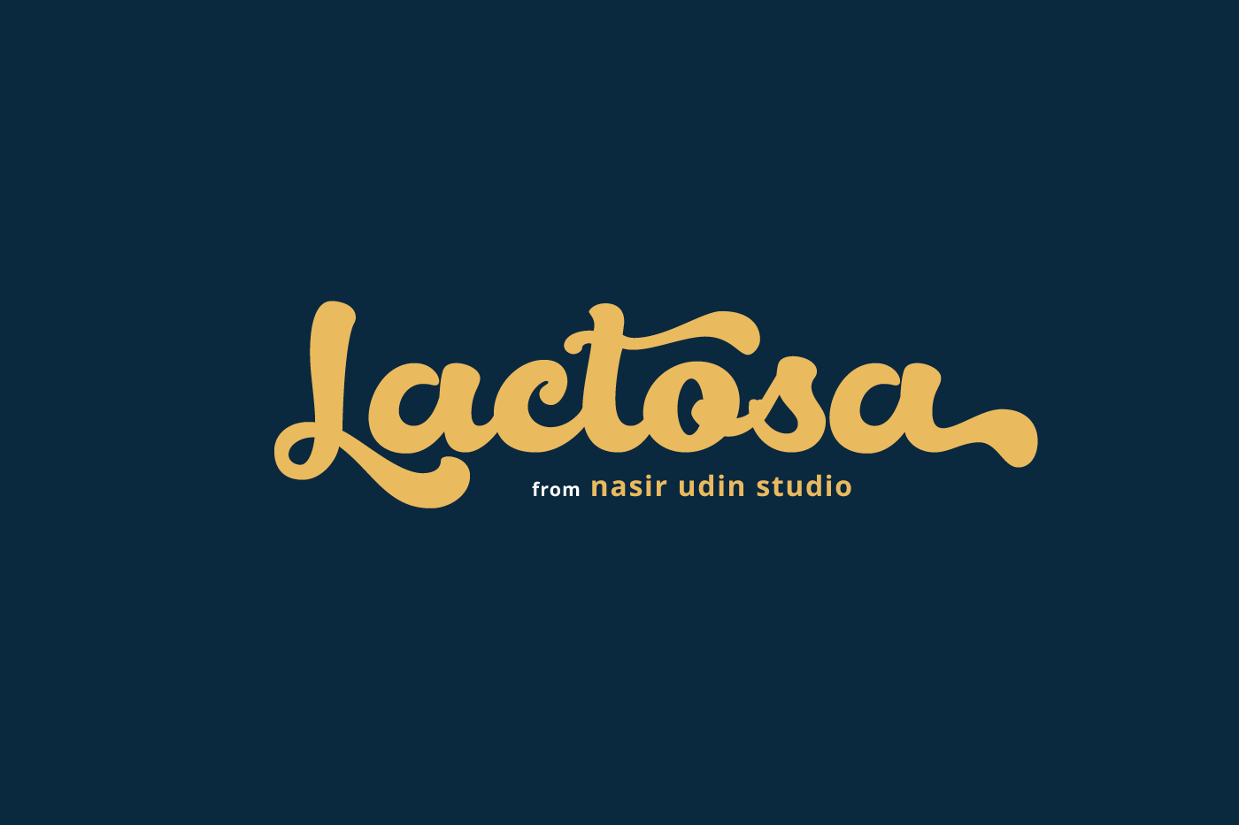 Lactosa Script Font preview