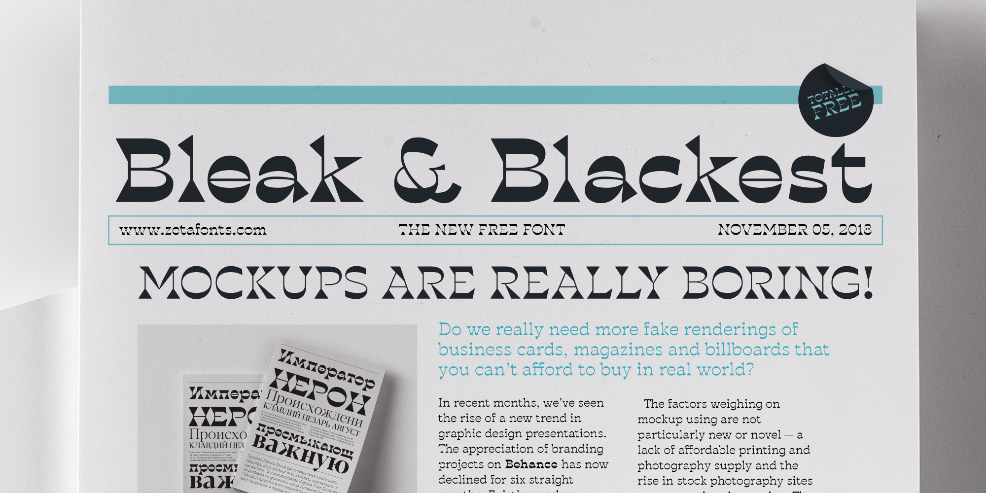 Blackest Trial Regular Font preview