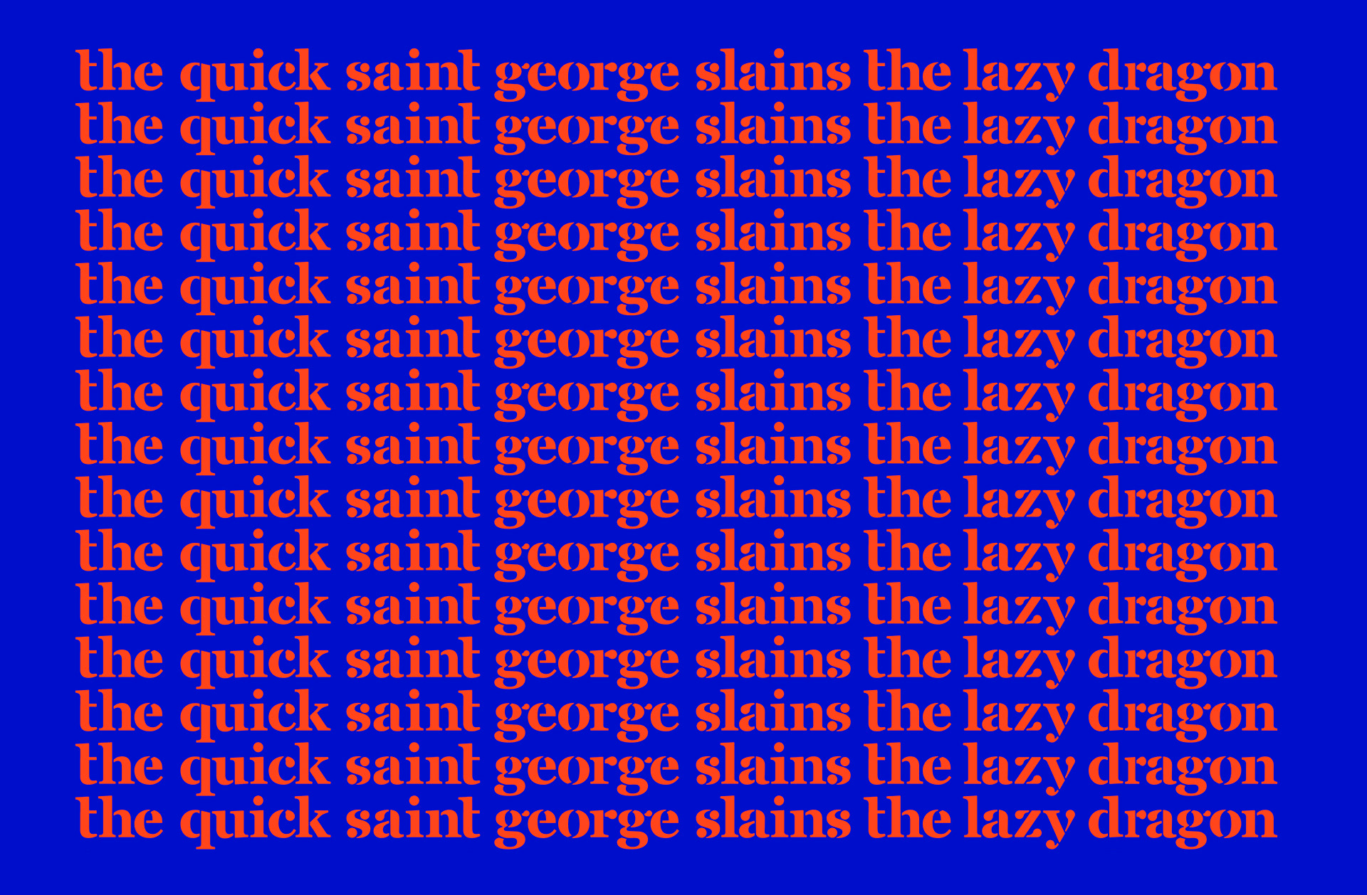 Saint George Regular Font preview
