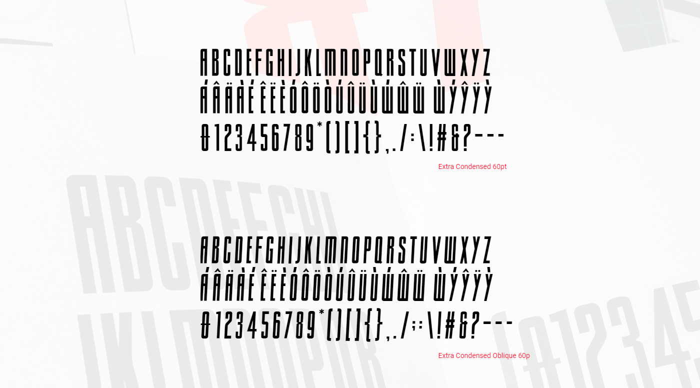 Sacco Semi Bold Ultra Condensed Font preview