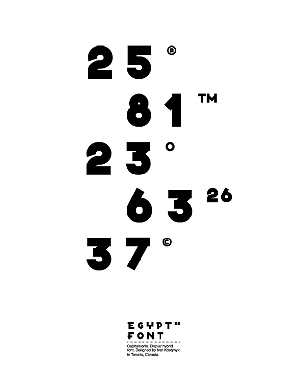 Egypt 22 Regular Font preview