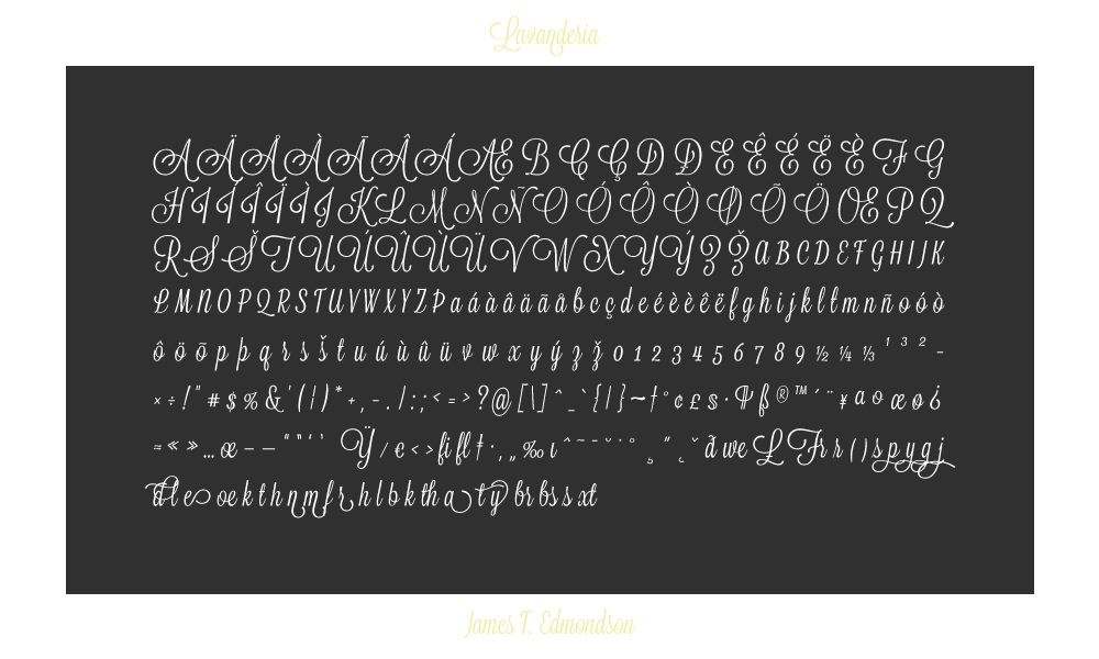 Lavanderia Delicate Font preview