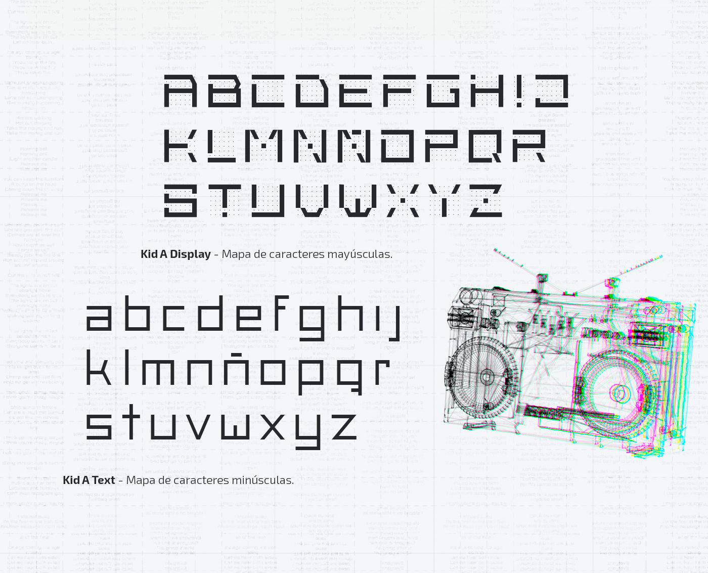 Kid A Display Font preview