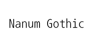 Nanum Gothic Coding Font preview