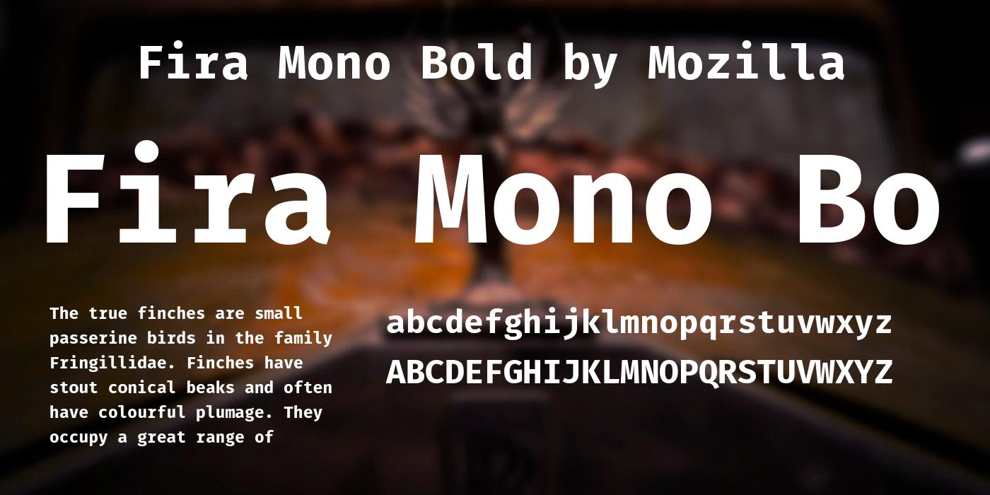 Fira Mono Regular Font preview