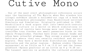 Cutive Mono Font preview