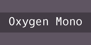 Oxygen Mono Font preview