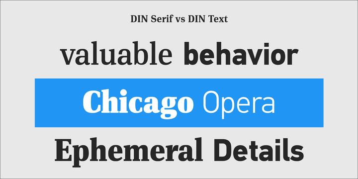 PF DIN Serif Bold Font preview