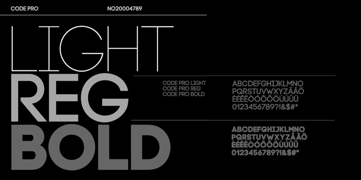 Code Pro Bold Lowercase Font preview