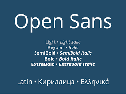 Open Sans Italic Font preview