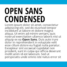 Open Sans Condensed Bold Font preview
