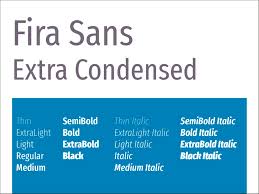Fira Sans Extra Condensed Extra Bold Font preview
