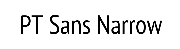 PT Sans Narrow Font preview
