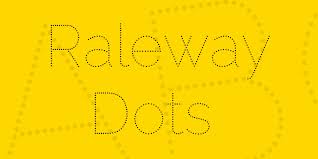 Raleway Dots Font preview