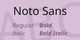 Noto Sans Font preview