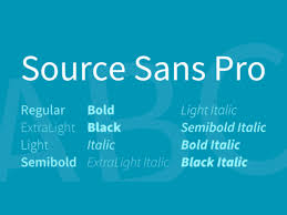Source Sans Pro Font preview