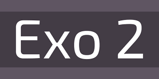 Exo 2 Font preview