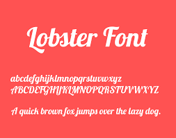 Lobster Font preview