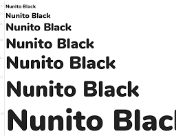 Nunito Black Font preview