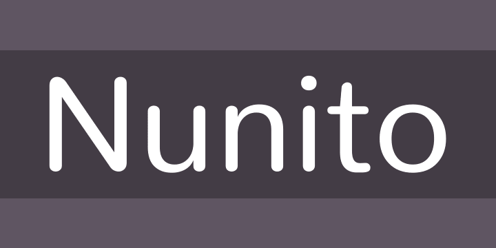Nunito Font preview