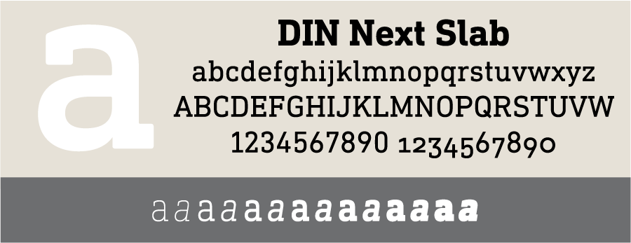 DIN Next Decorative Shadow Bold Font preview