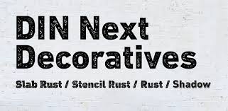 DIN Next Decorative Font preview
