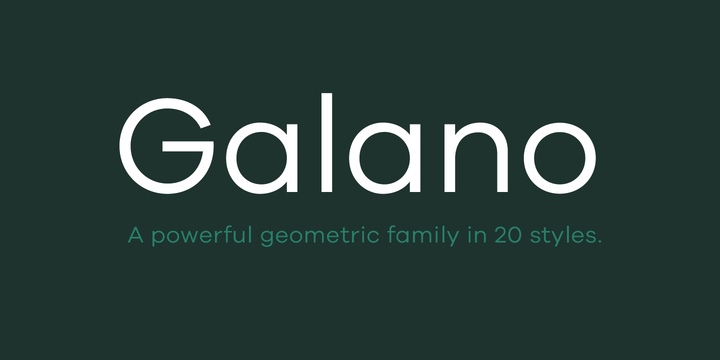 Galano Grotesque Font preview