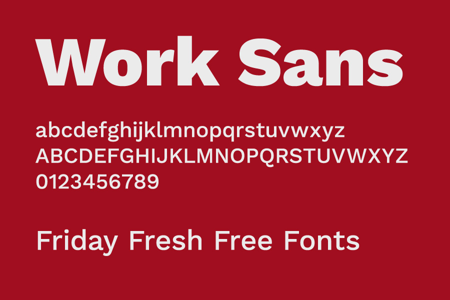 Work Sans Medium Font preview