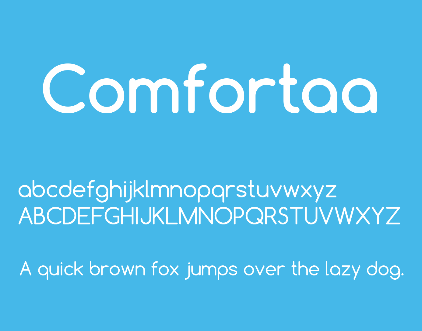 Comfortaa Bold Font preview
