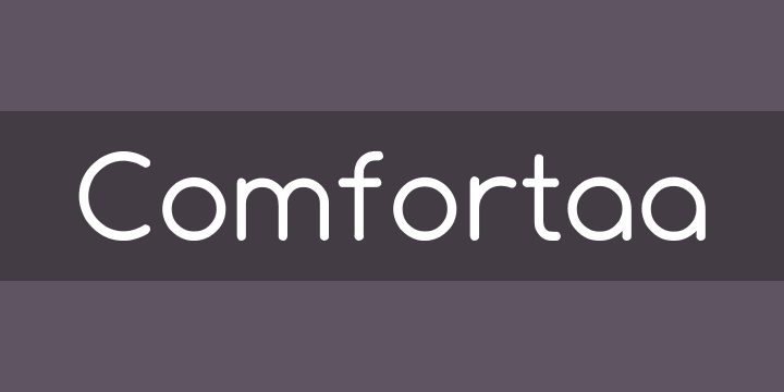 Comfortaa Font preview