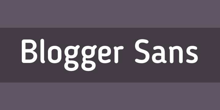 Blogger Sans Regular Font preview
