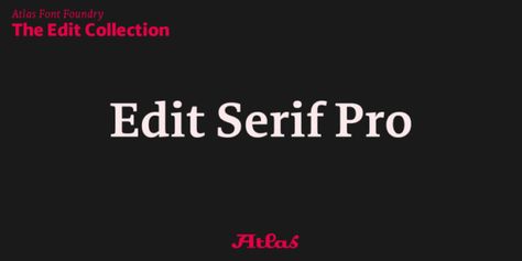 Edit Serif Font preview