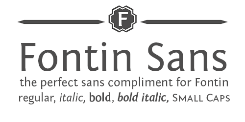 Fontin Sans Regular Font preview