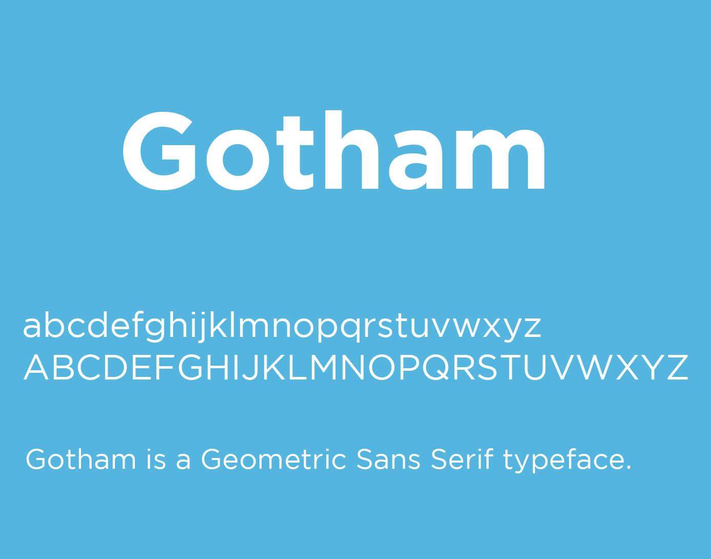 Gotham Light Font preview