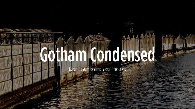 Gotham Condensed Font preview