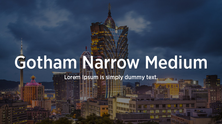 Gotham Screen Smart Narrow Font preview