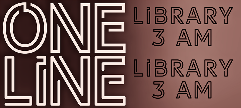 LIBRARY 3 AM Regular Font preview