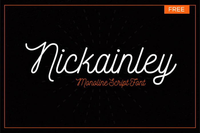 Nickainley Font preview