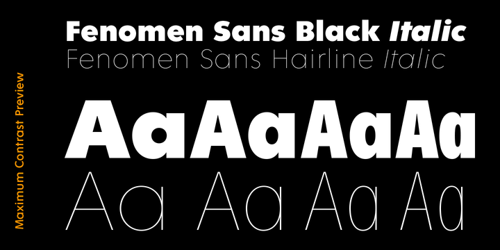 Fenomen Sans SCN Light Italic Font preview
