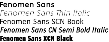 Fenomen Sans SCN Semi Bold Italic Font preview