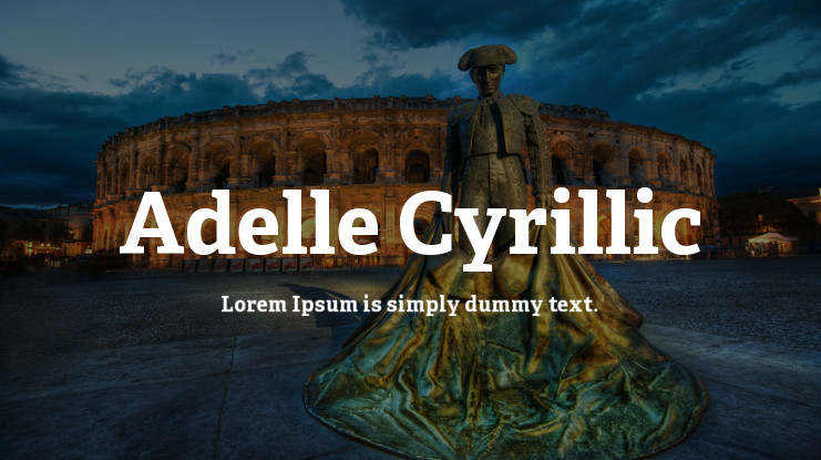 Adelle Cyrillic Font preview