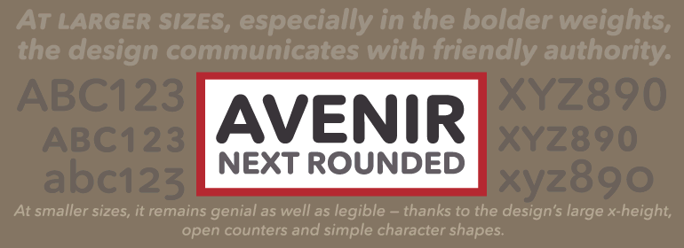 Avenir Next Rounded Std Font preview