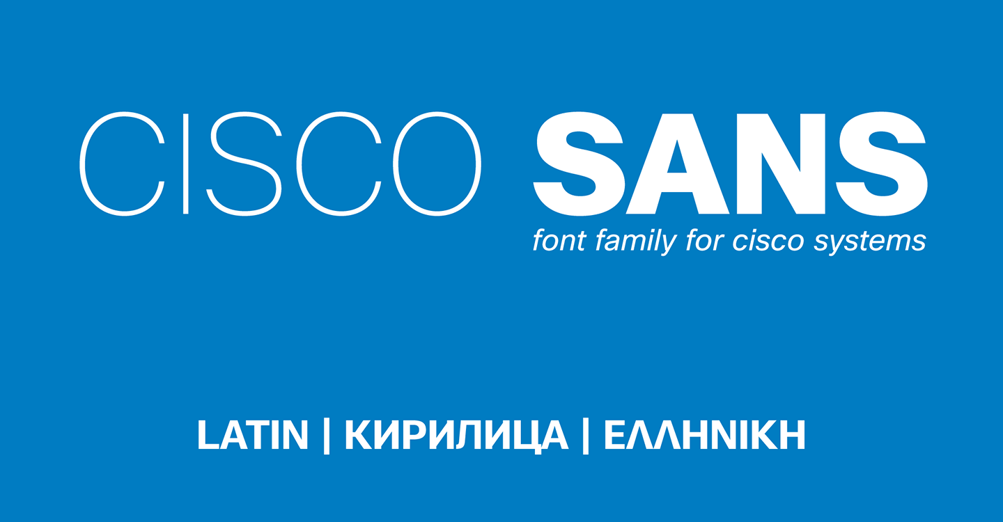 Cisco Sans Extra Light Font preview