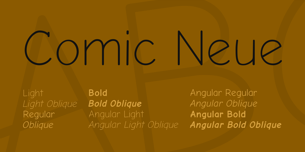 Comic Neue  Font preview