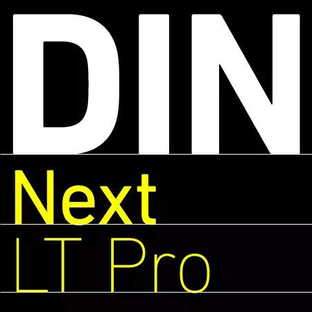 DIN Next LT Pro Font preview