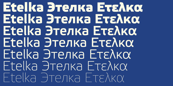 Etelka  Font preview