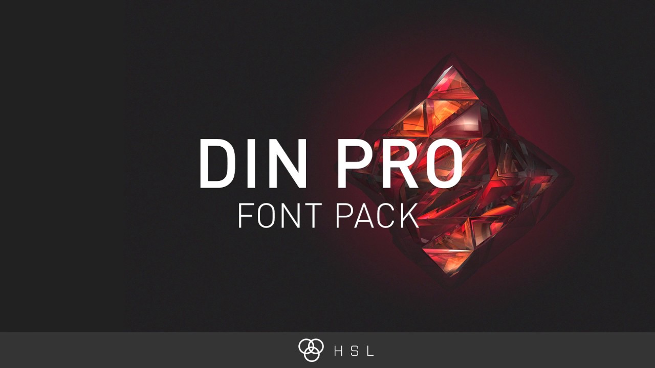 DIN Pro Regular Font preview