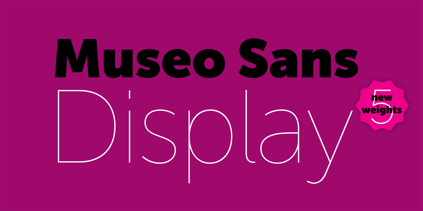 Museo Sans Display Font preview