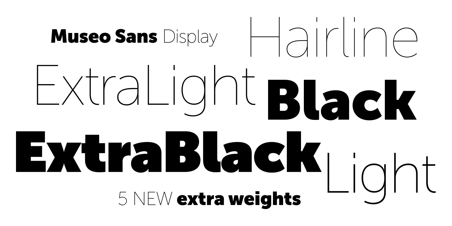 Museo Sans Display Black Font preview