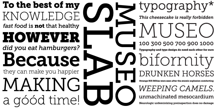 Museo Slab 1000 Font preview